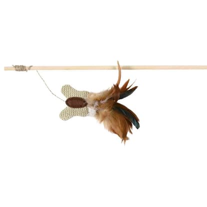 trixie  - TRIXIE Playing Rod with Butterfly