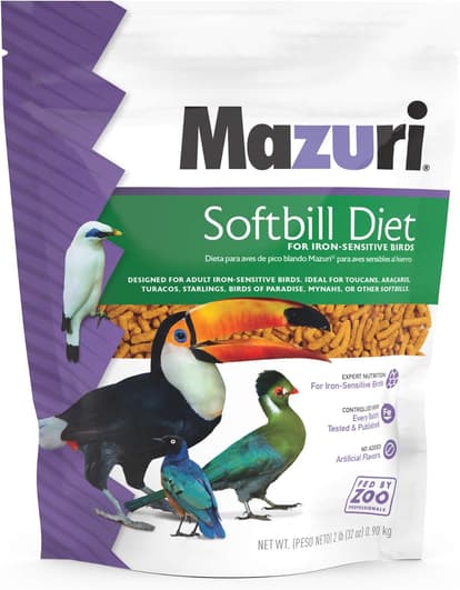 mazuri - mazuri Softbill Diet for Iron-Sensitive Birds