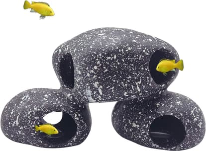 Generic - Resin Aquarium Rock Decor Realistic Betta Hideout Shelter Cave Fish Tank Ornament