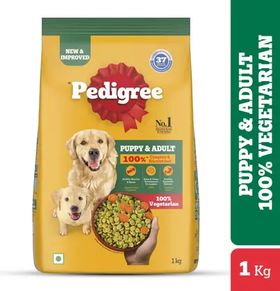 pedigree - Balanced and Vegetarian Dog Food for Adult and Puppy