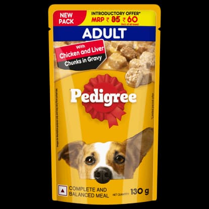 pedigree - Adult Wet Dog Food, Chicken Grilled Liver in Loaf with Vegetables