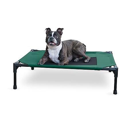 K&h Petproducts - Cooling Elevated Dog Bed Outdoor Raised Dog Bed with Washable Breathable Mesh, Dog Cot Bed No-Slip Rubber Feet, Portable Dog Cot Indoor Outdoor Dog Bed, Medium