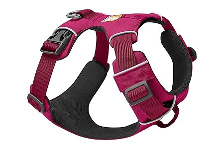Ruffwear - Front Range Dog Harness, Reflective and Padded Harness for Training and Everyday, Hibiscus Pink