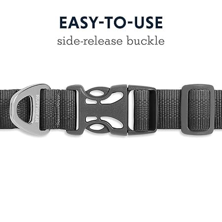 Ruffwear - Front Range Dog Collar, Durable and Comfortable Collar for Everyday Use, Twilight Gray