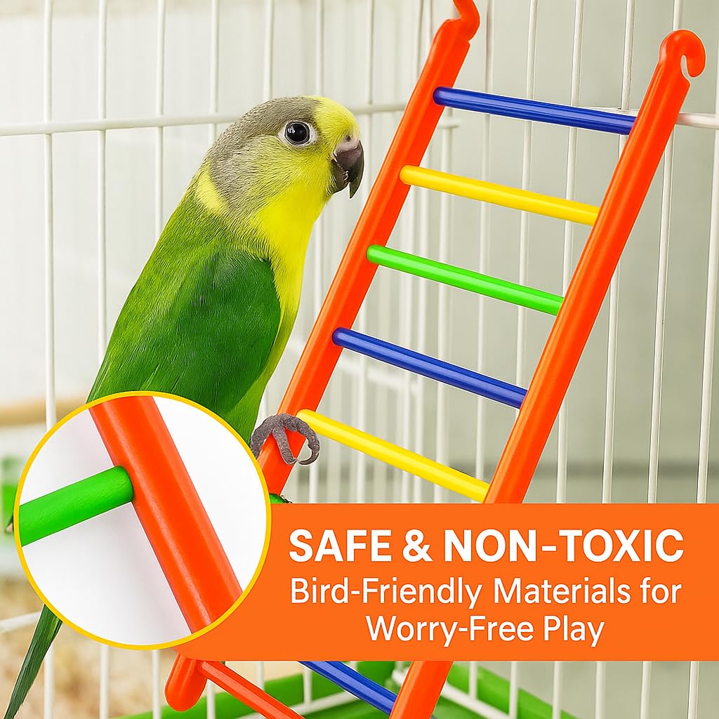 Vayinato - VAYINATO Birds Colorful Plastic Climb Ladder Toy