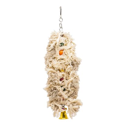 greenbirds Toys - GREENBirds TOYS Combo Of Colorful Wooden Swing & Playful Threaded Hanging Parrot Toys Cage Accessories Resting Toy Pet Perch Birds Toy