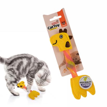 fofos - FOFOS Giraffe Flick Tube Catnip Toy for Cats