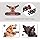 Pawgy Pets - PHOEPET No Pull Dog Harness Medium Reflective Front Clip Vest with Handle, Adjustable 2 Metal Rings 2 Buckles