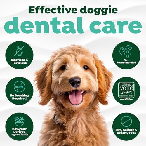 Tropiclean - TropiClean Fresh Breath Water Additive for Dogs, Dog Breath Freshener and Teeth Cleaning Solution, No Toothpaste or Toothbrush Required, 33.8oz.